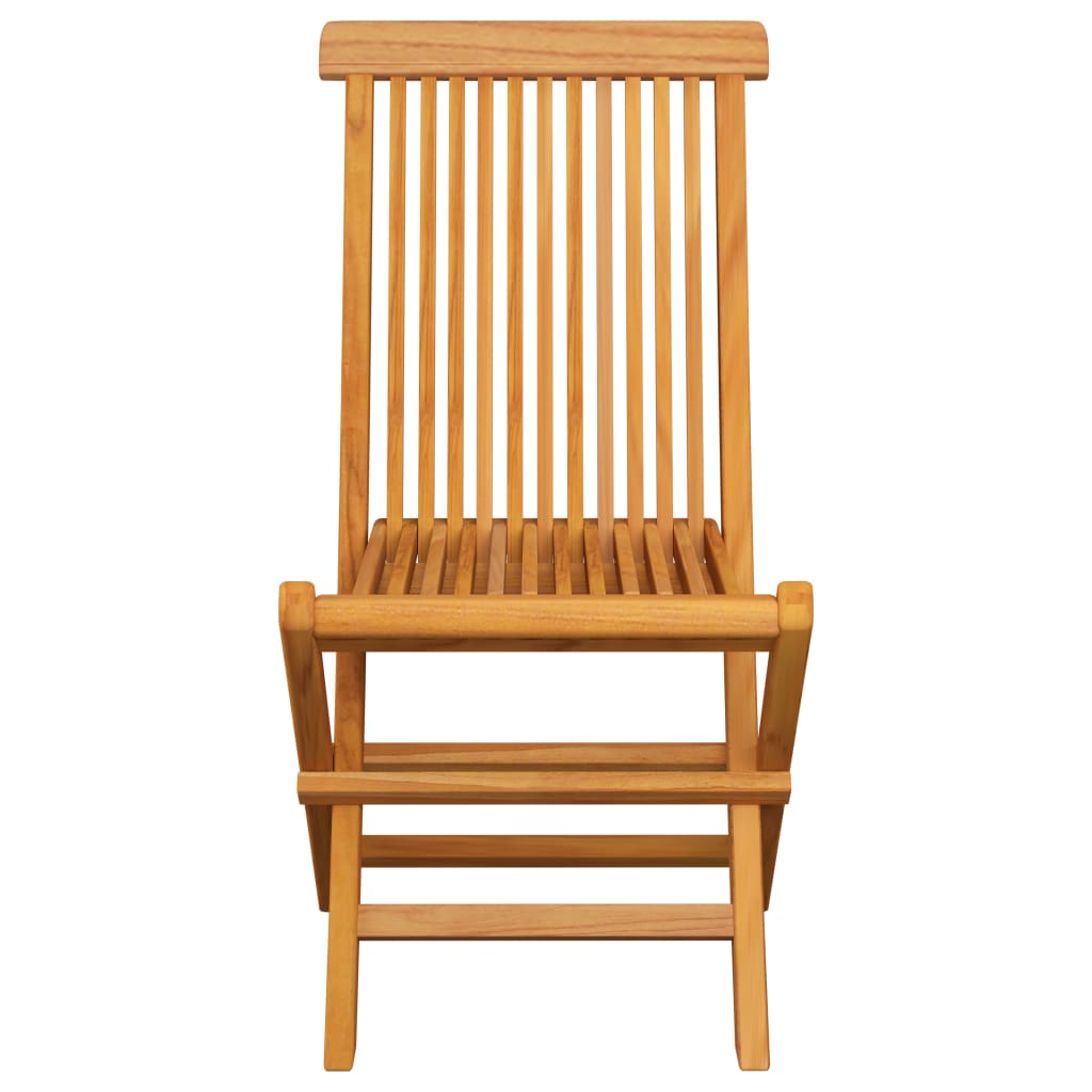 Klapstole med taupe hynder 2 stk. massivt teaktræ