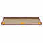 trappemåtter 15 stk. 65x21x4 cm bordeaux rektangulær kant