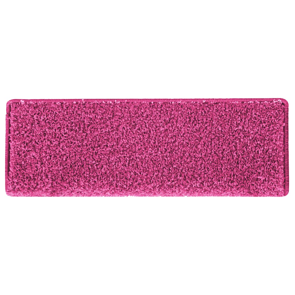 trappemåtter 15 stk. 65x21x4 cm lyserød rektangulær kant