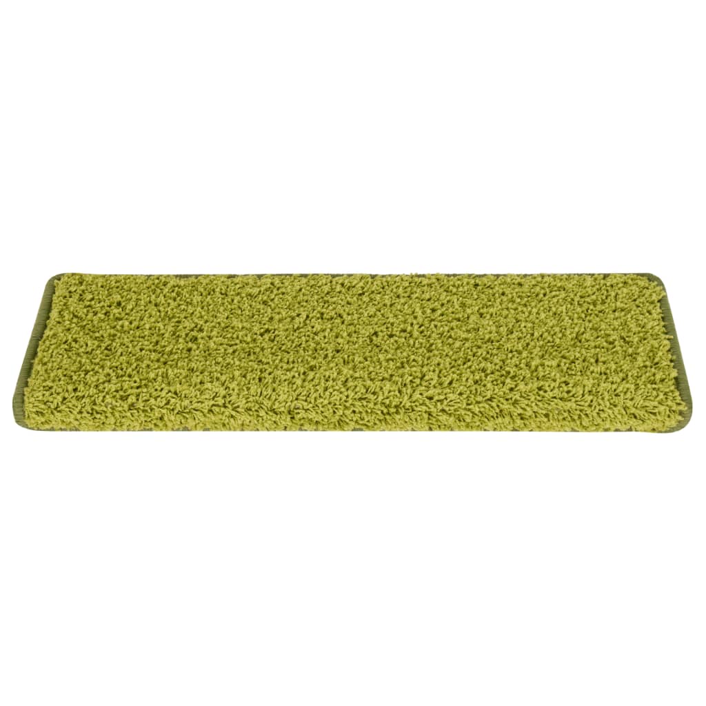 trappemåtter 15 stk. 65x21x4 cm grønne rektangulære kant