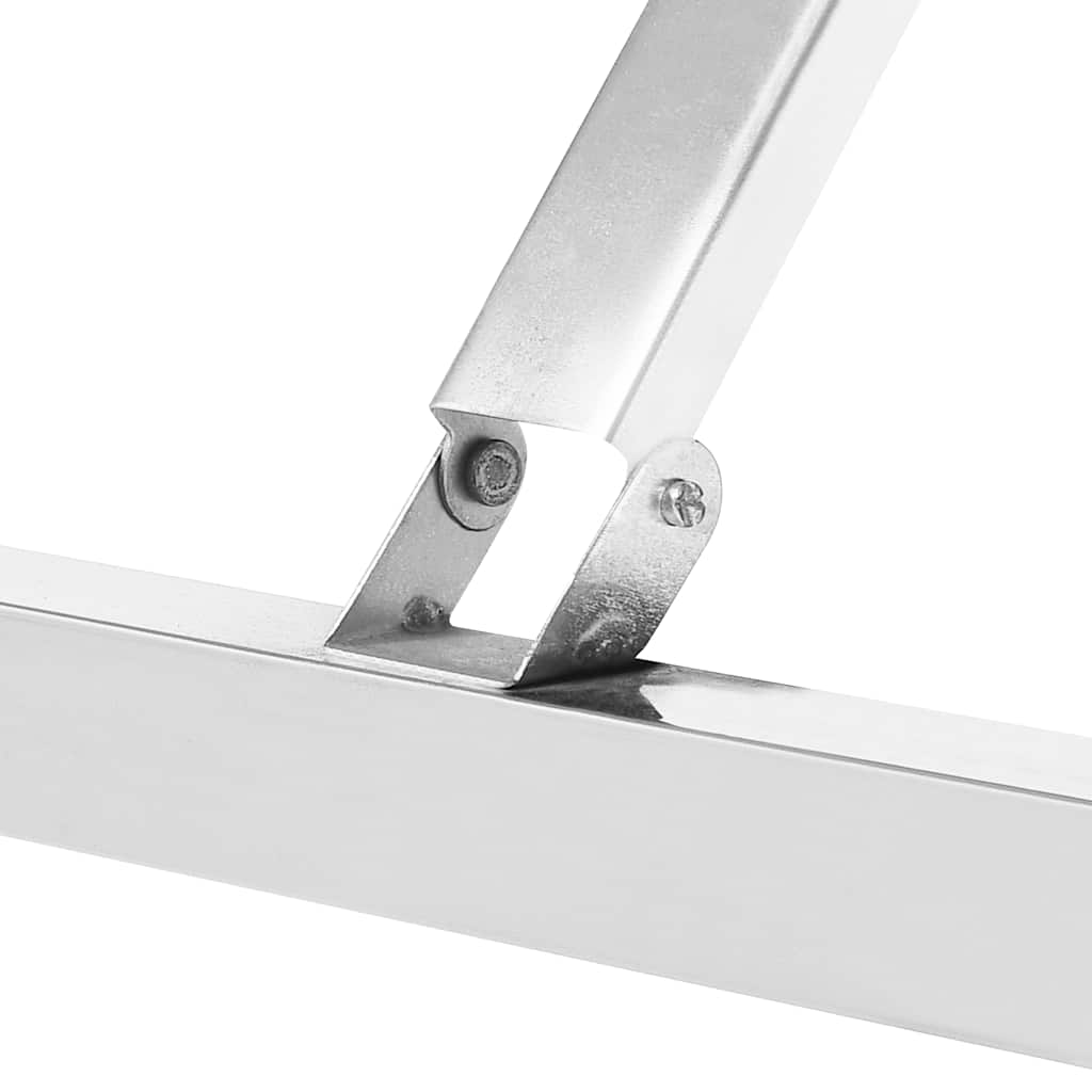 foldbart arbejdsbord til køkken 100x60x80 cm rustfrit stål