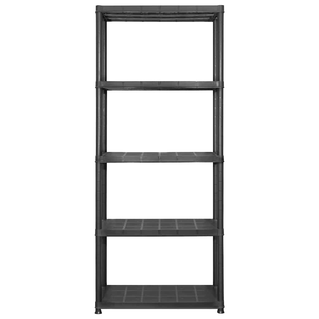 opbevaringsreol 5 hylder 213x38x170 cm plastik