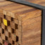 tv-bord 110x30x32,5 cm massivt teaktræ
