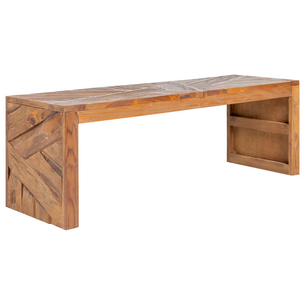tv-bord 110x60x38 cm massivt teaktræ