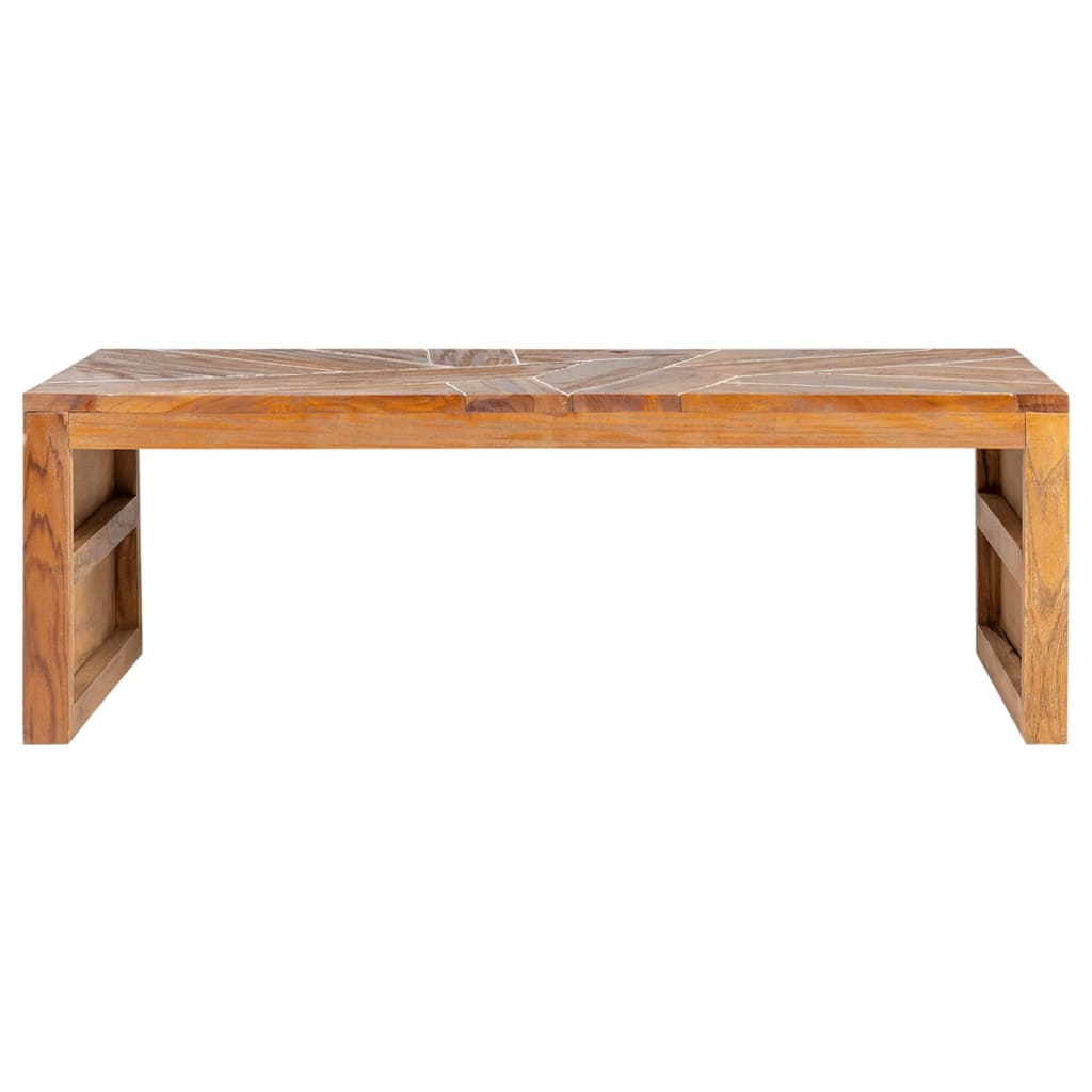 tv-bord 110x60x38 cm massivt teaktræ