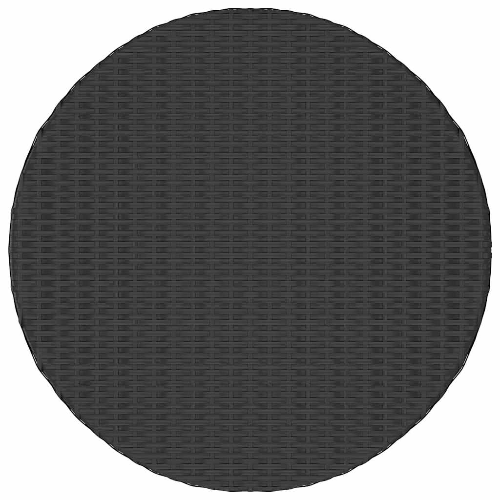 sofasæt til haven 7 dele med hynder polyrattan sort