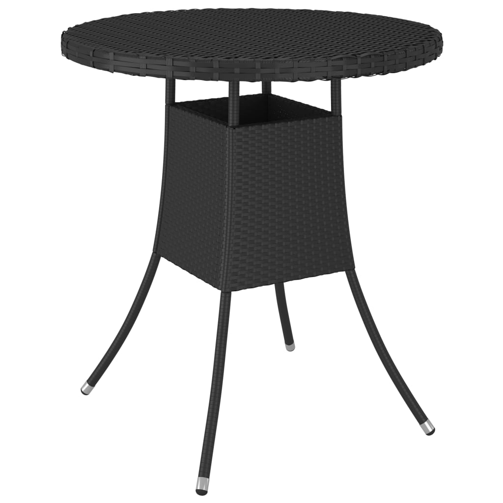 sofasæt til haven 9 dele med hynder polyrattan sort