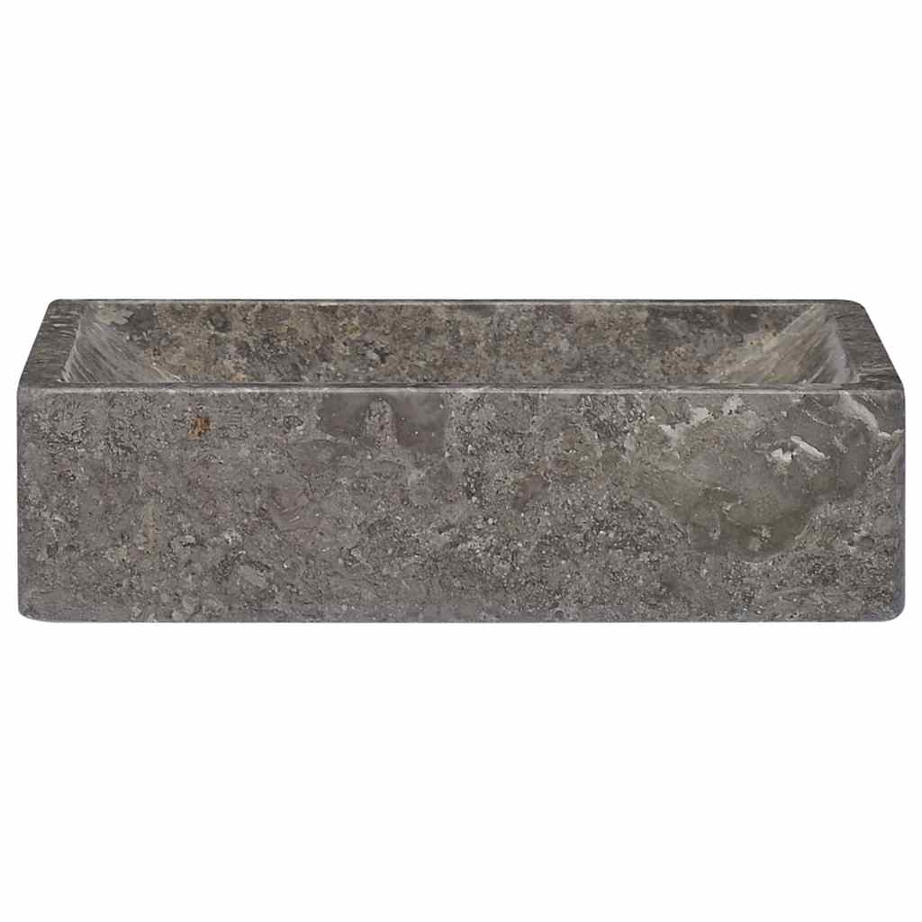 håndvask 45x30x12 cm marmor grå højglans