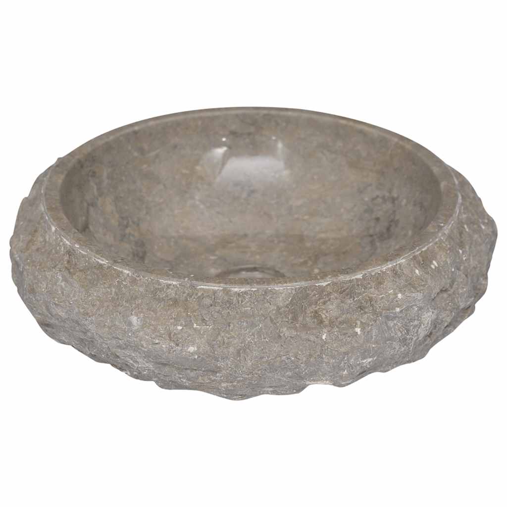 håndvask Ø40x12 cm marmor grå