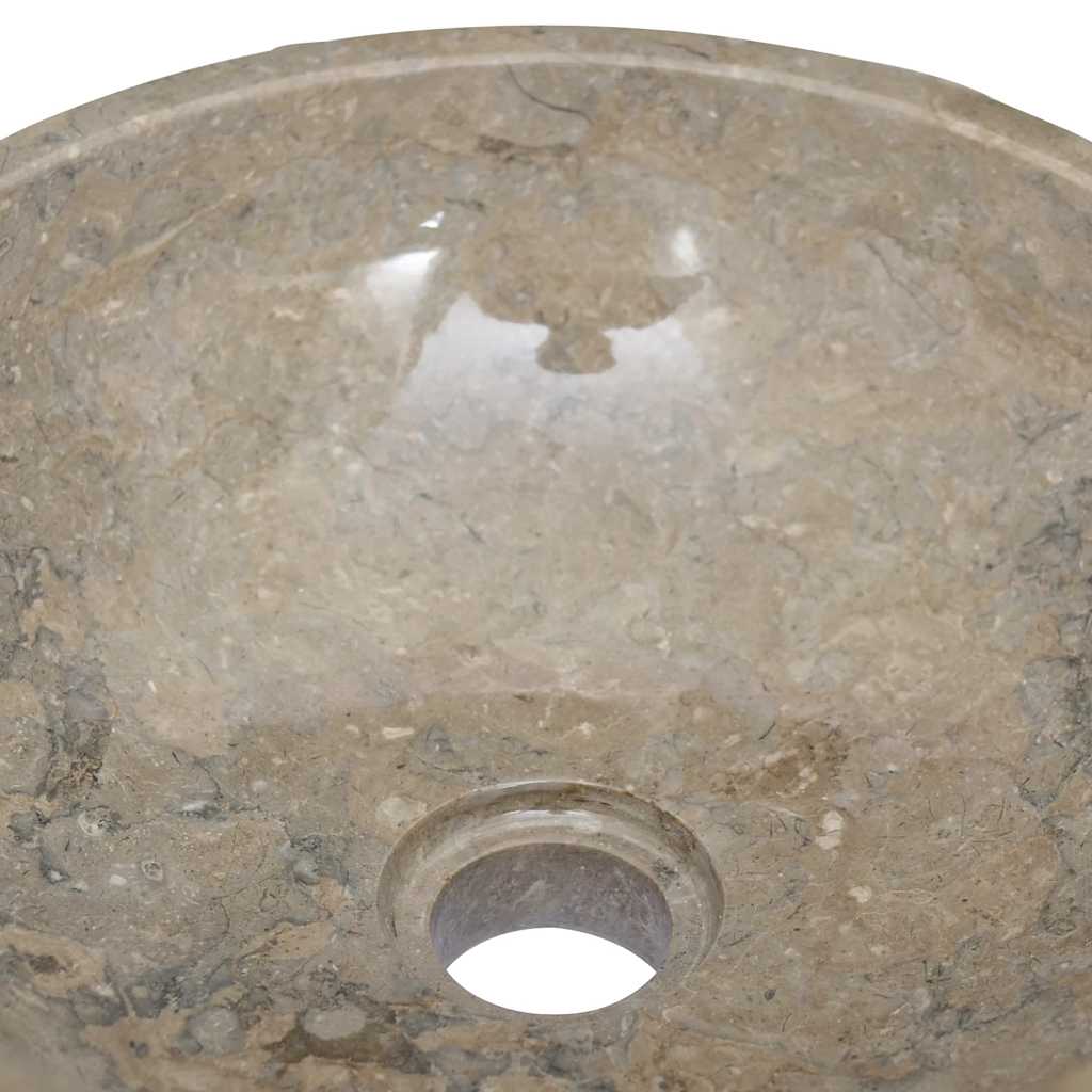 håndvask Ø40x12 cm marmor grå