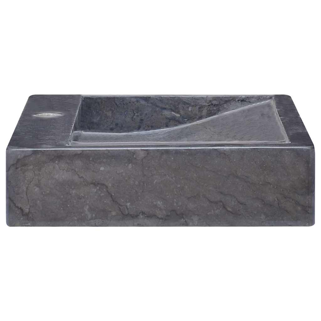 håndvask 58x39x10 cm marmor sort
