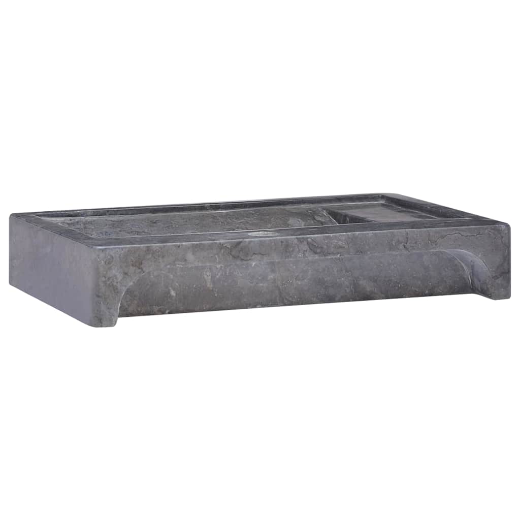 håndvask 58x39x10 cm marmor sort