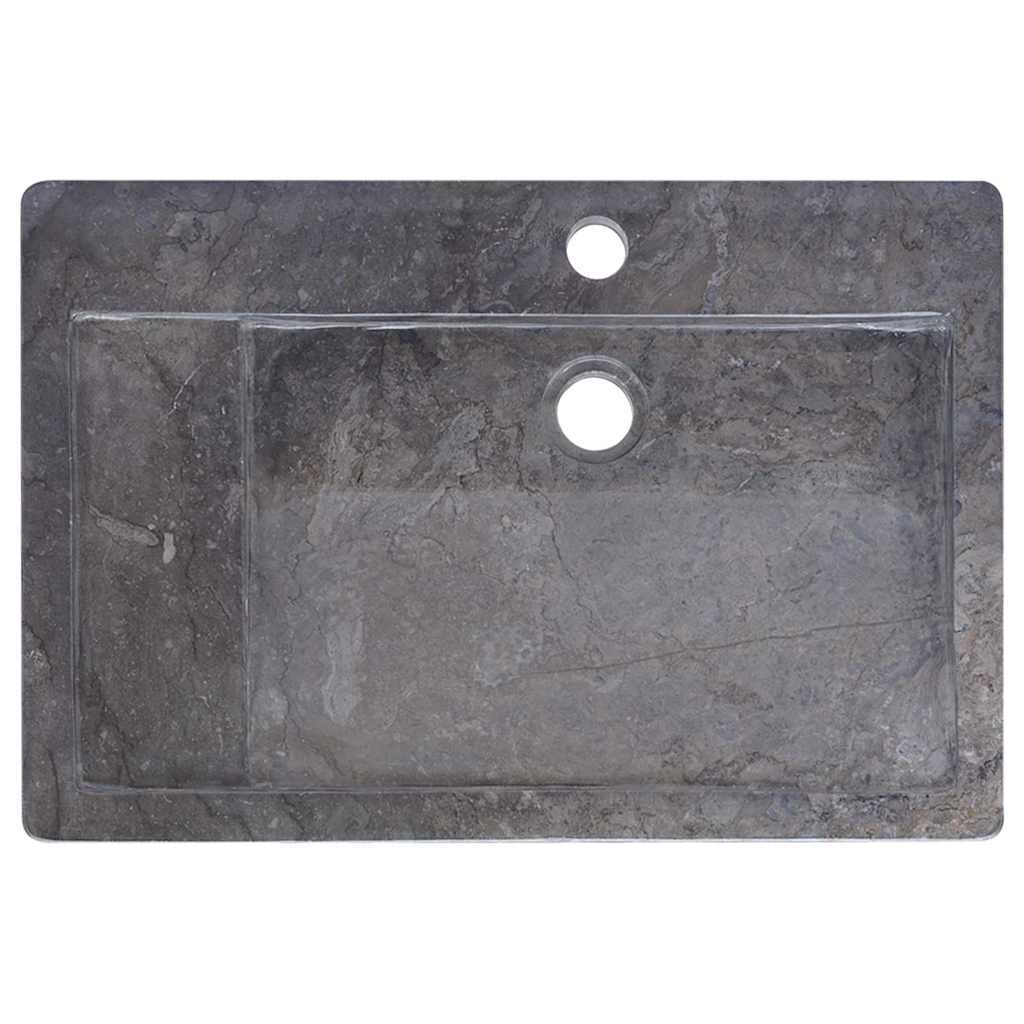 håndvask 58x39x10 cm marmor sort