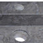 håndvask 58x39x10 cm marmor sort