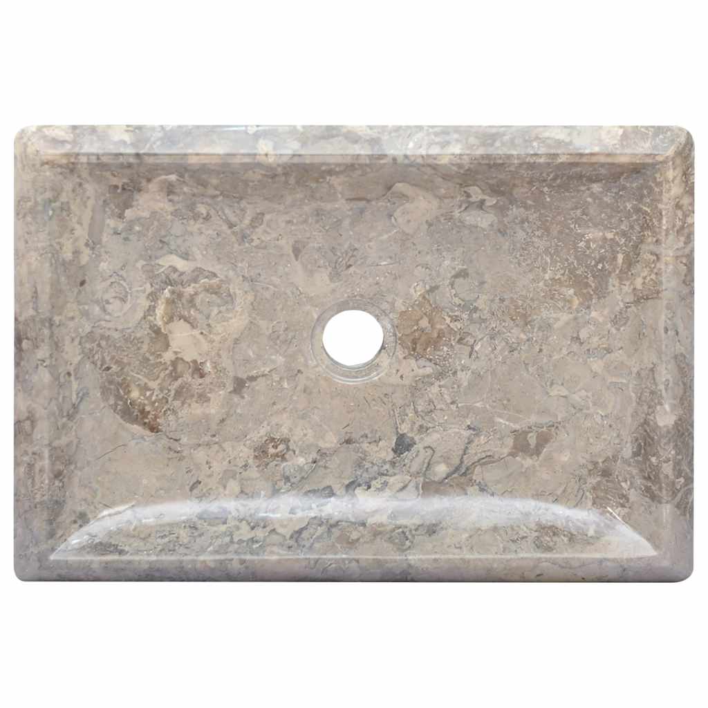 håndvask 50x35x10 cm marmor grå