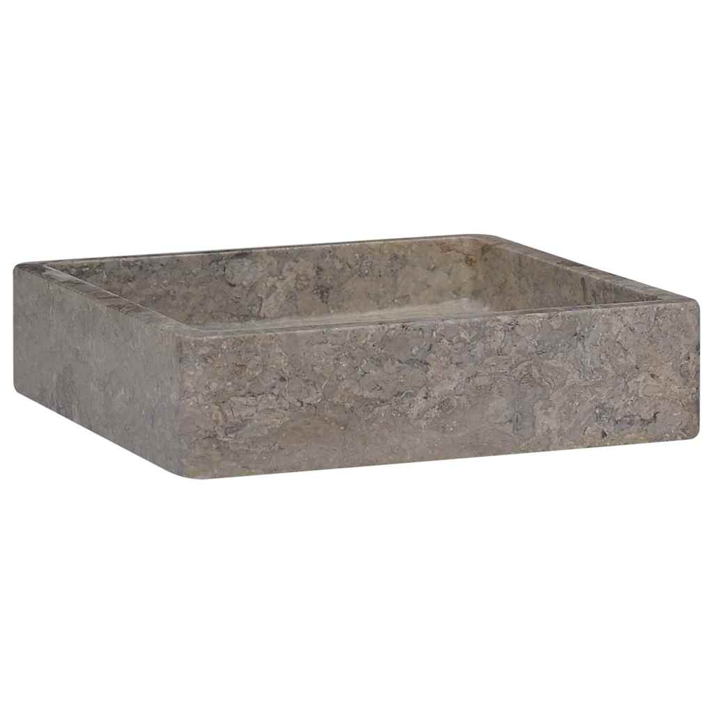 håndvask 40x40x10 cm marmor grå