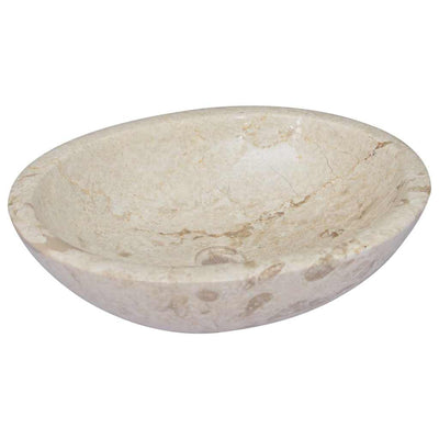 håndvask 53x40x15 cm marmor cremefarvet