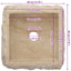 håndvask 30x30x13 cm marmor cremefarvet