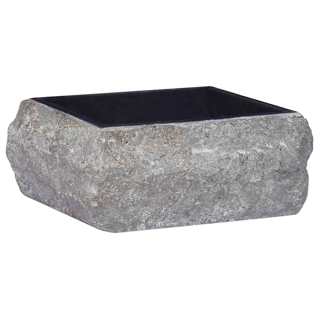 håndvask 30x30x13 cm marmor sort