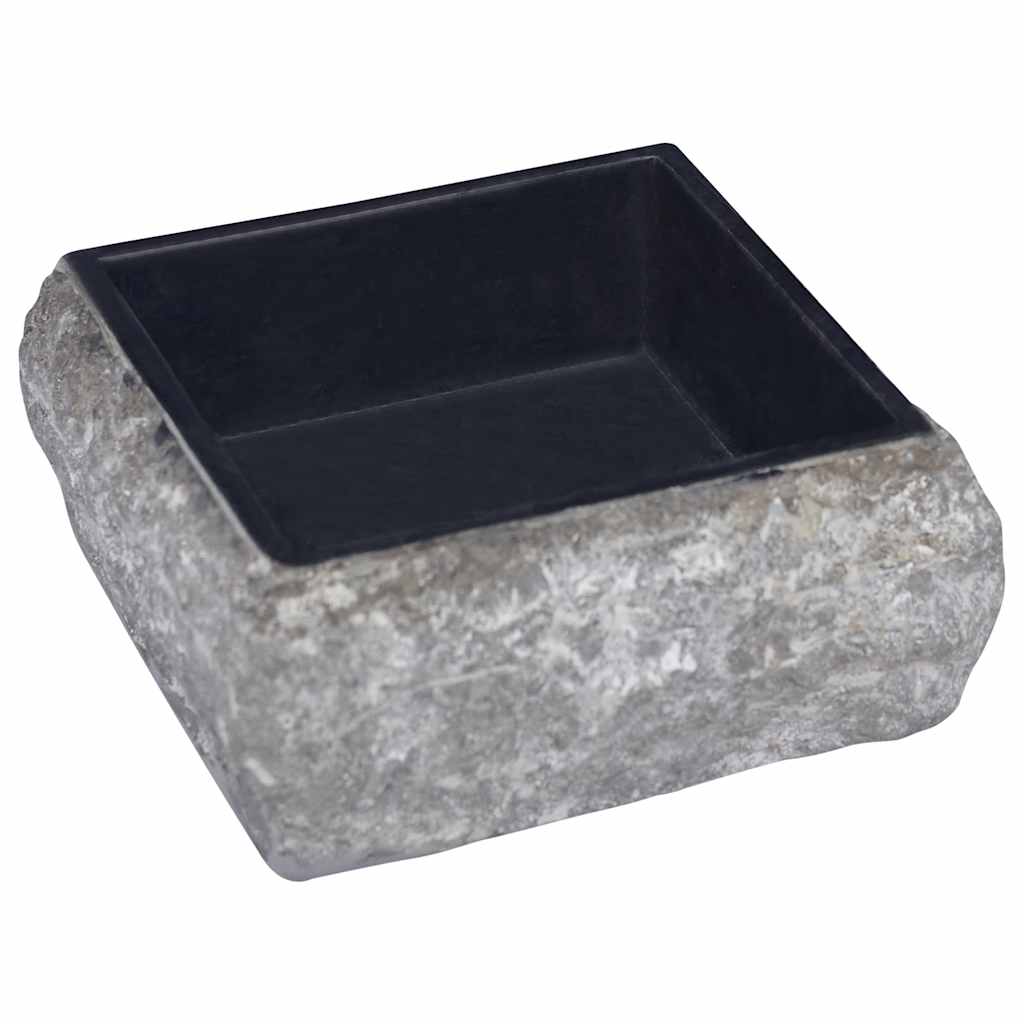 håndvask 30x30x13 cm marmor sort