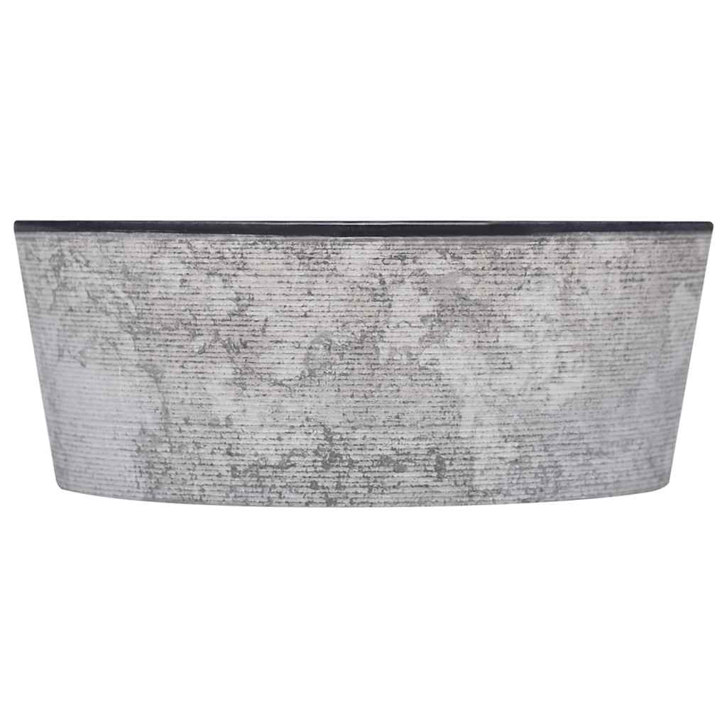 håndvask Ø40x15 cm marmor sort