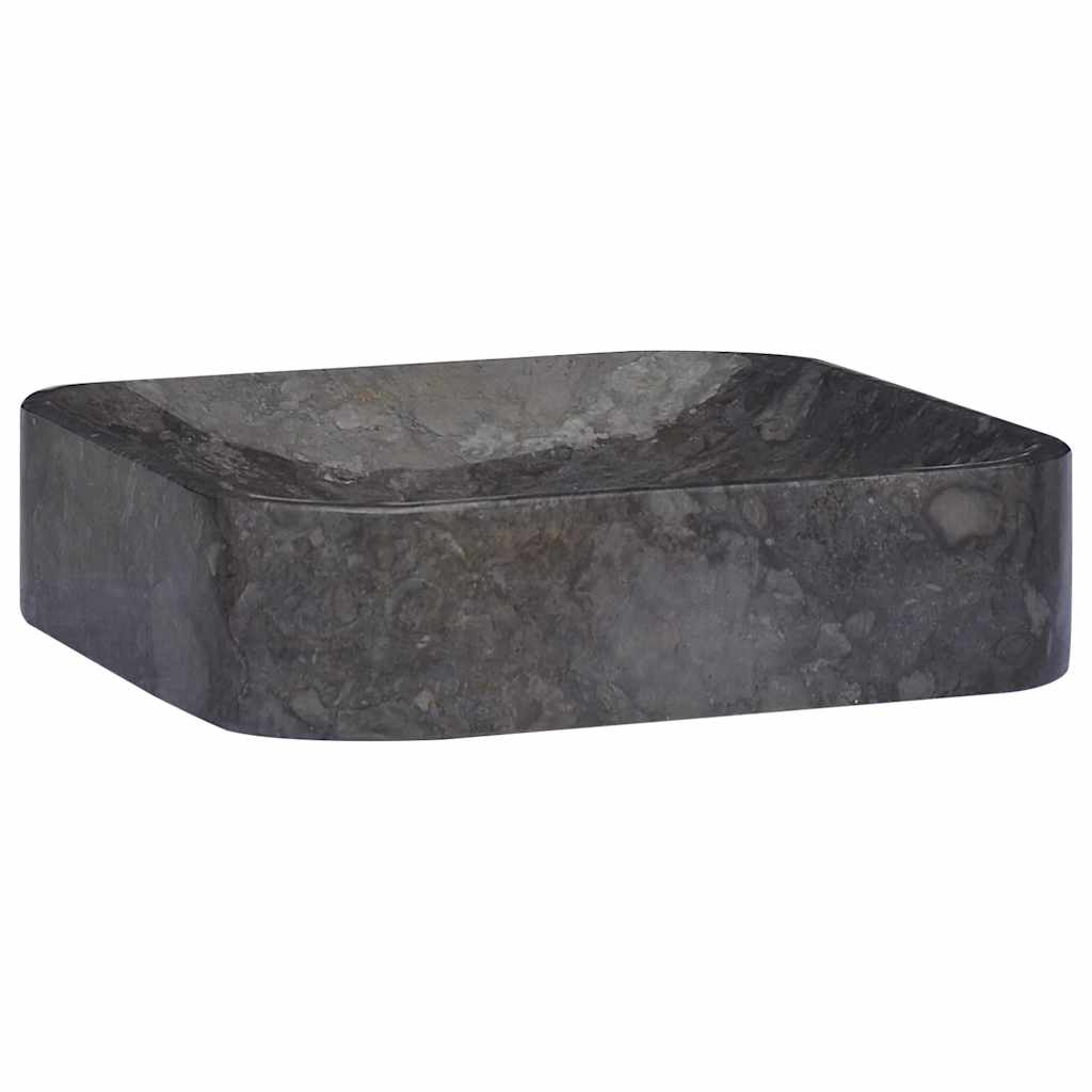 håndvask 40x40x10 cm marmor sort