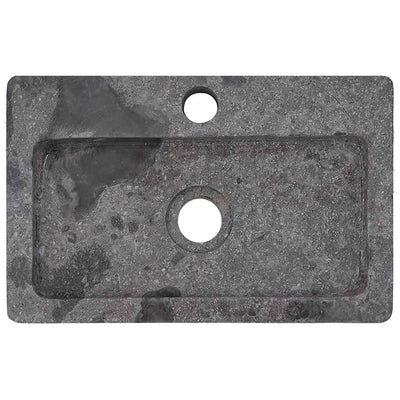 væghængt håndvask 38x24x6,5 cm marmor grå