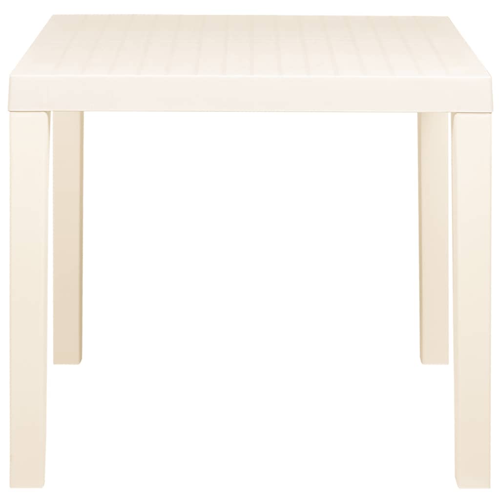 havebord 79x65x72 cm plastik hvid