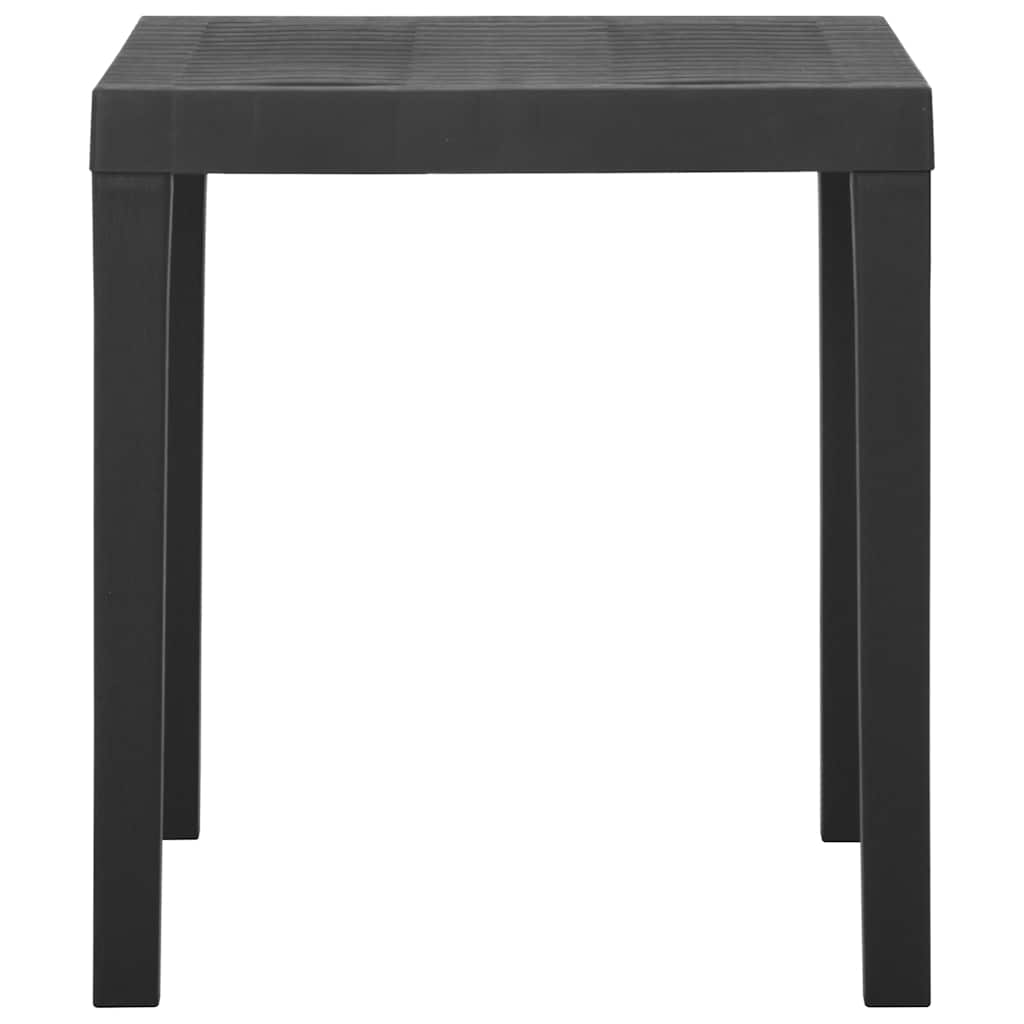 havebord 79x65x72 cm plastik grå