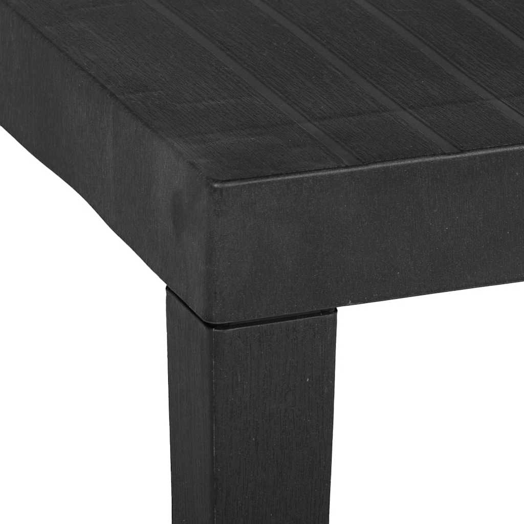 havebord 79x65x72 cm plastik grå