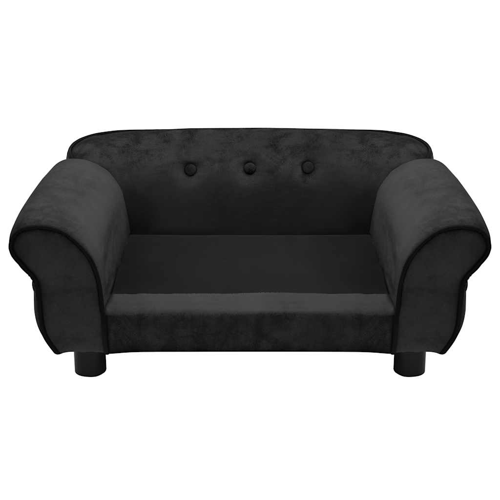 hundesofa 72x45x30 cm plys sort