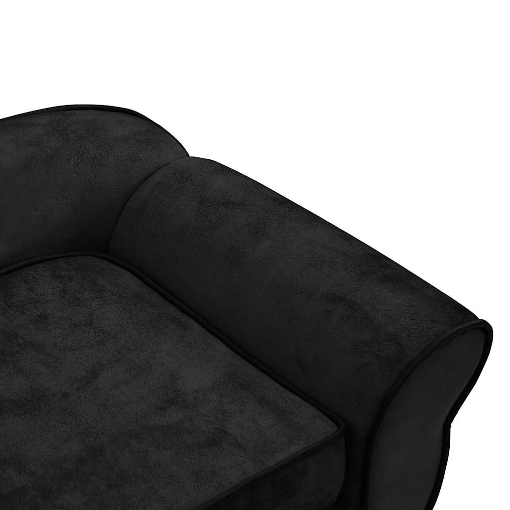 hundesofa 72x45x30 cm plys sort