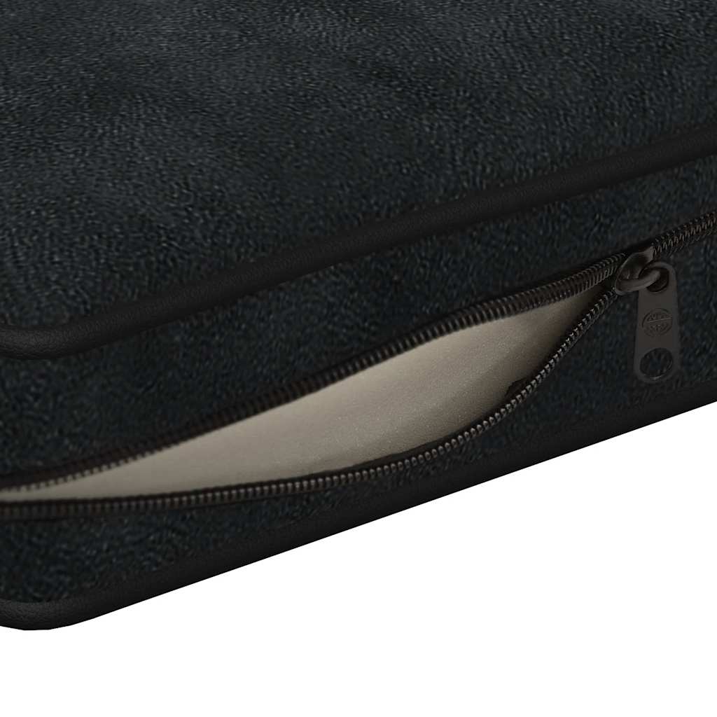 hundesofa 72x45x30 cm plys sort