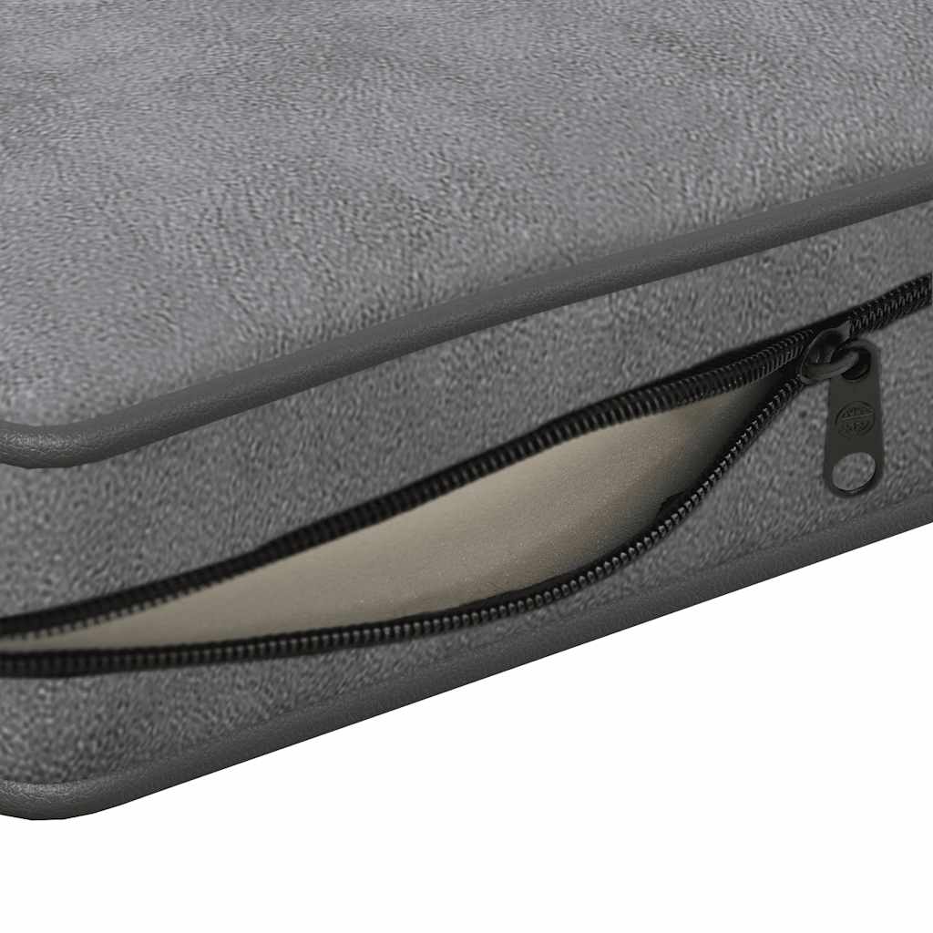 hundesofa 72x45x30 cm plys mørkegrå