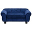 hundesofa 72x45x30 cm plys blå