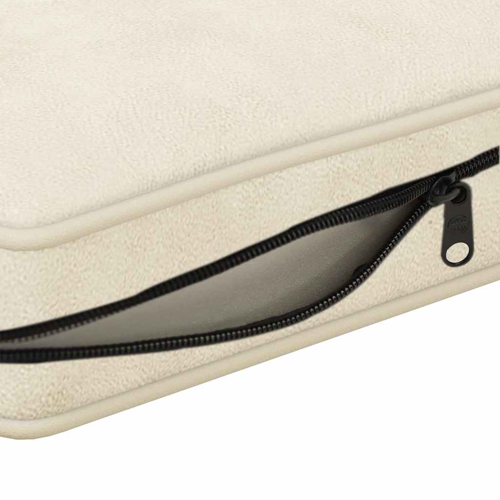 hundesofa 72x45x30 cm plys cremefarvet