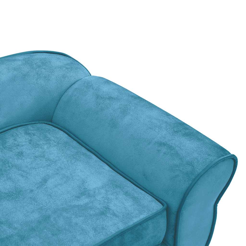 hundesofa 72x45x30 cm plys turkis