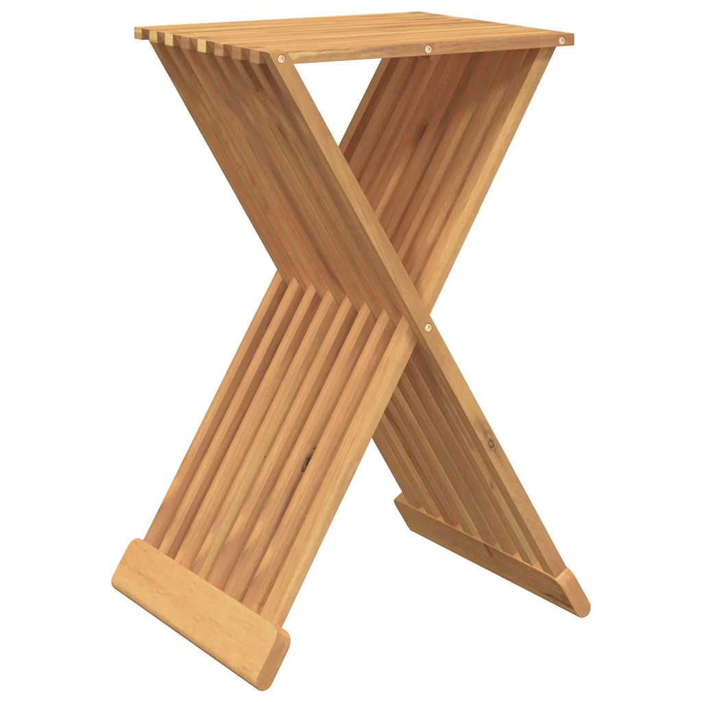 foldbar taburet 40x32,5x70 cm massivt teaktræ