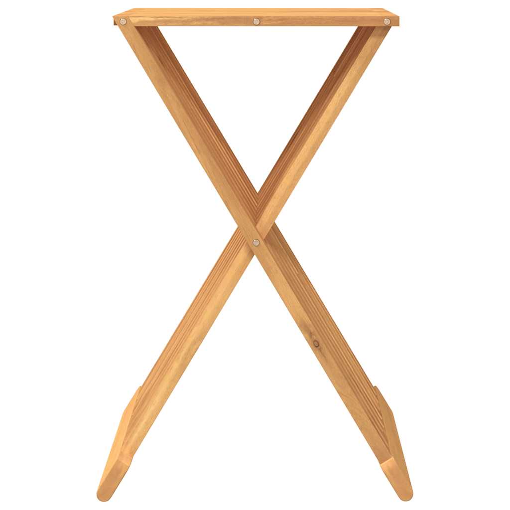 foldbar taburet 40x32,5x70 cm massivt teaktræ