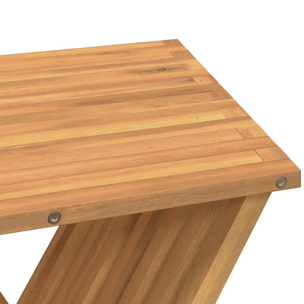 foldbar taburet 40x32,5x70 cm massivt teaktræ