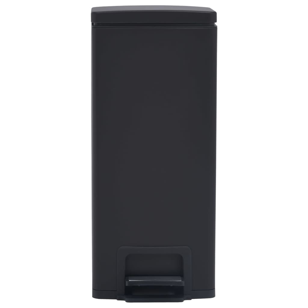 pedalspand fingeraftryksafvisende 30 l rustfrit stål sort