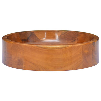 håndvask Φ40x10 cm massivt teaktræ