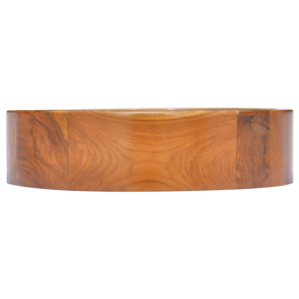 håndvask Φ40x10 cm massivt teaktræ