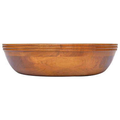håndvask Φ40x10 cm massivt teaktræ