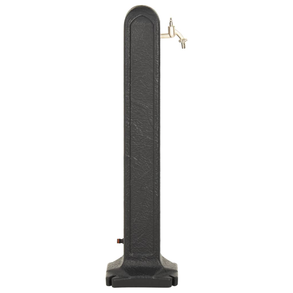 havevandpost med hane stenlook antracitgrå