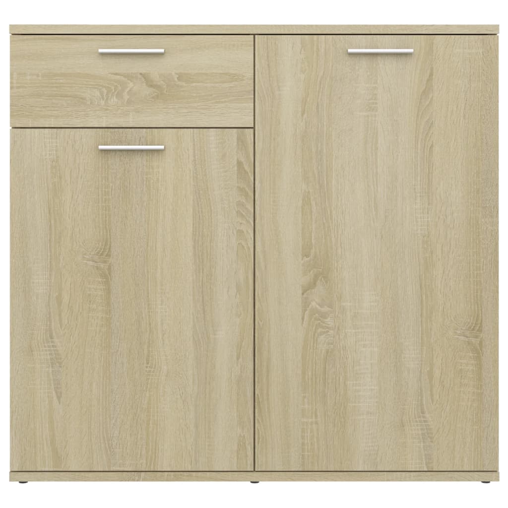 skænk 80x36x75 cm konstrueret træ sonoma-eg