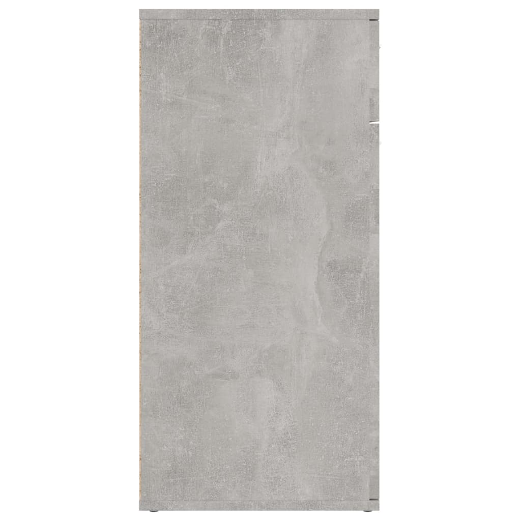 skænk 80x36x75 cm konstrueret træ betongrå