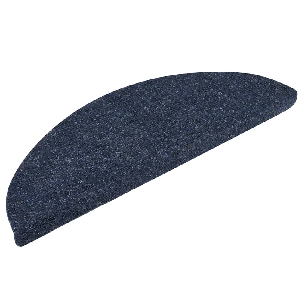 trappemåtter selvklæbende 10 stk. 56x17x3 cm blå halvrunde