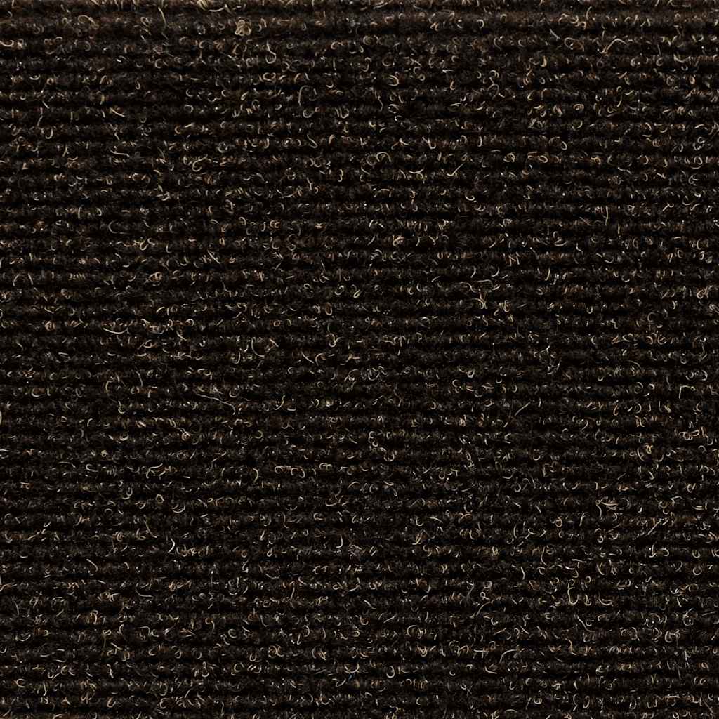trappemåtter selvklæbende 10 stk. 56x17x3 cm mørkebrune halvrunde