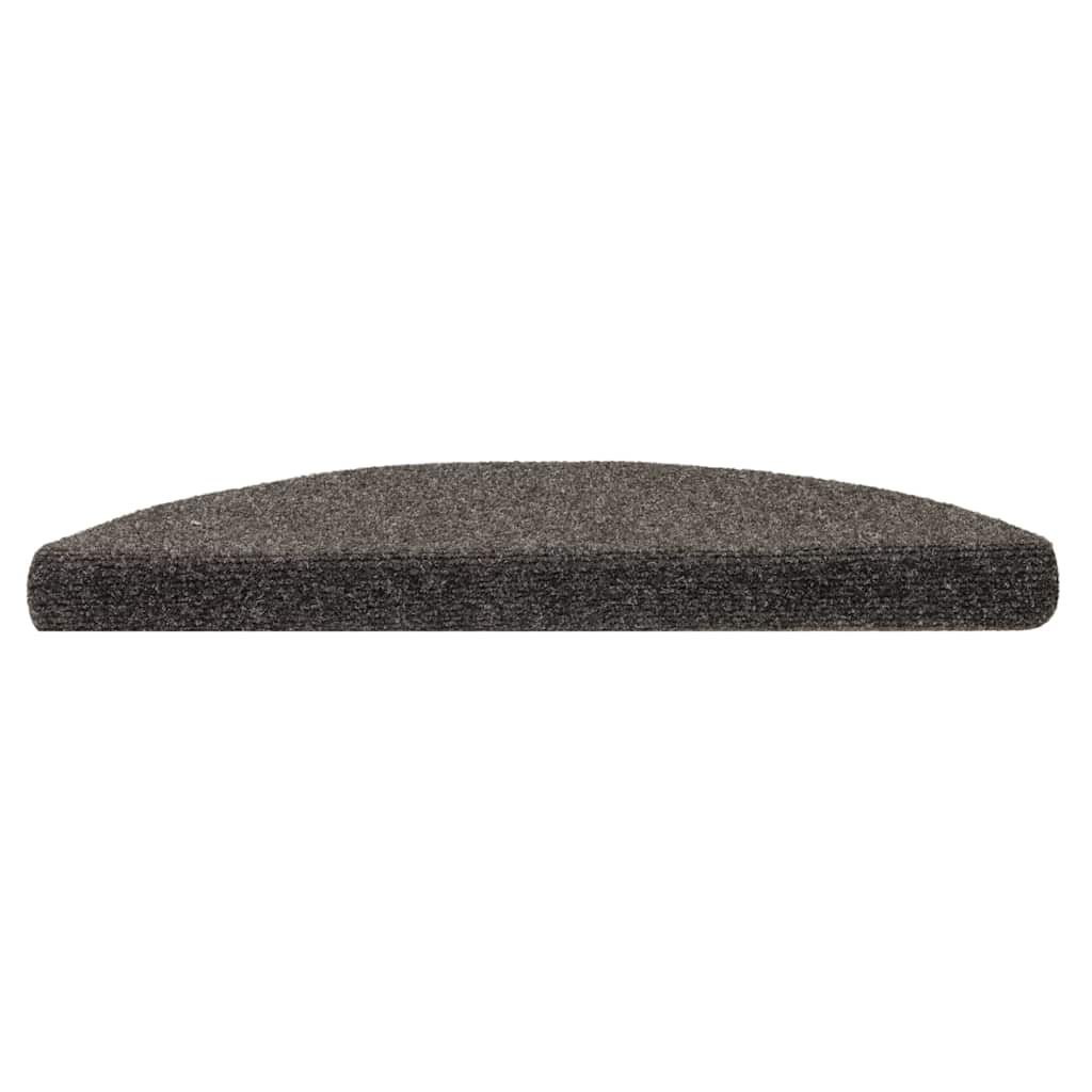 trappemåtter selvklæbende 10 stk. 56x17x3 cm antracit halvrund